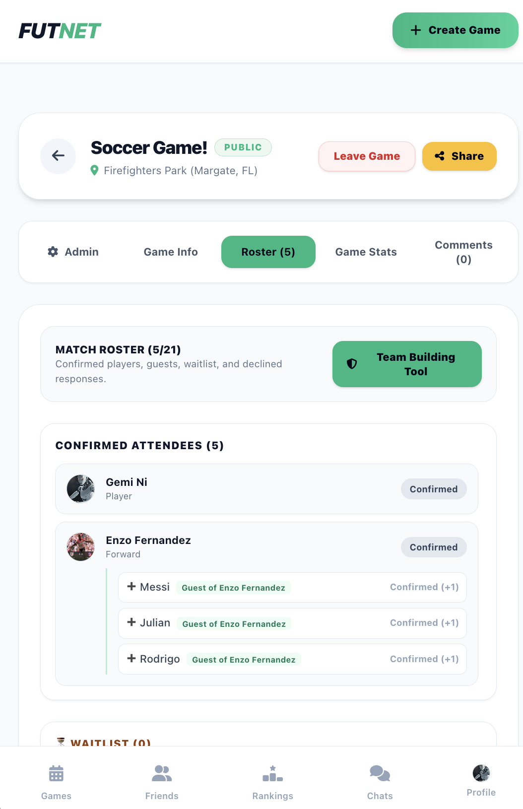Futnet Screenshot 1